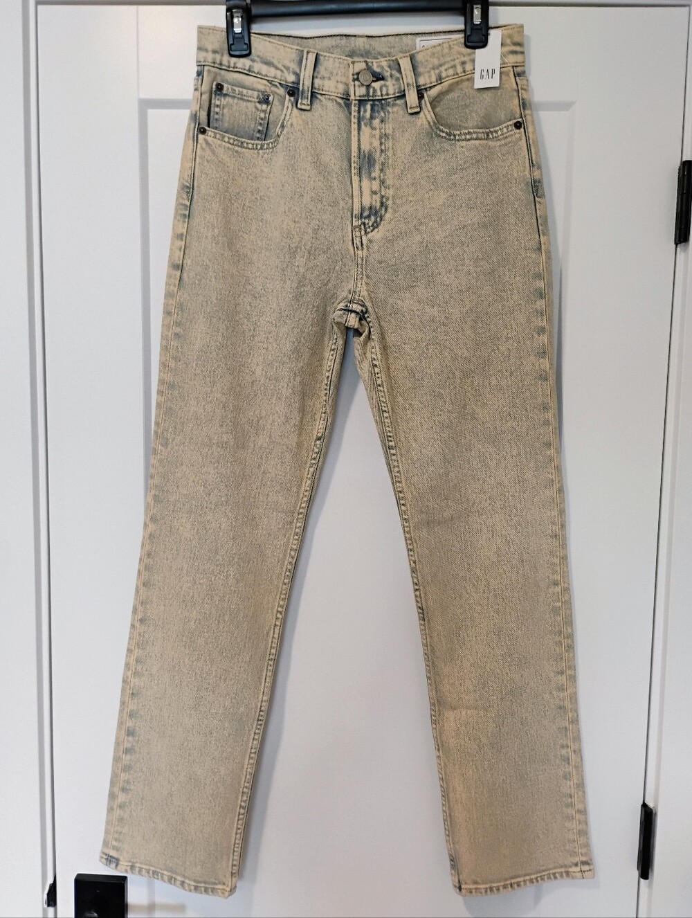NWT 28 6 GAP '90s Straight High Rise Acid Wash Denim Jeans NEW
